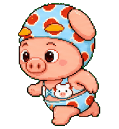 Piggy Pop running-left GIF