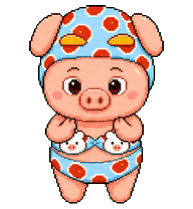 Piggy Pop running GIF